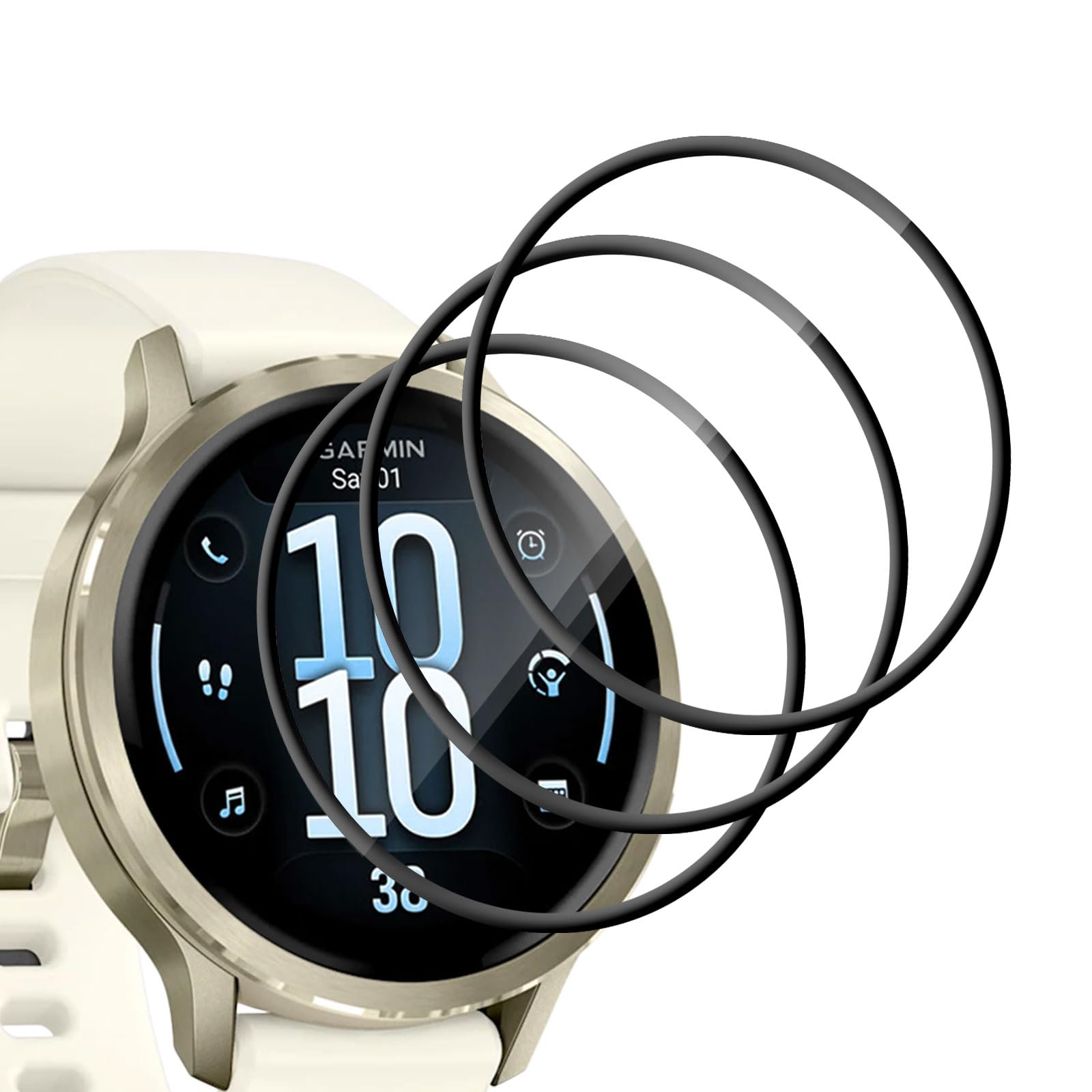 Amazon.co.jp: 【3枚セット】For Garmin Venu 4 41mm フィルム PMMA 