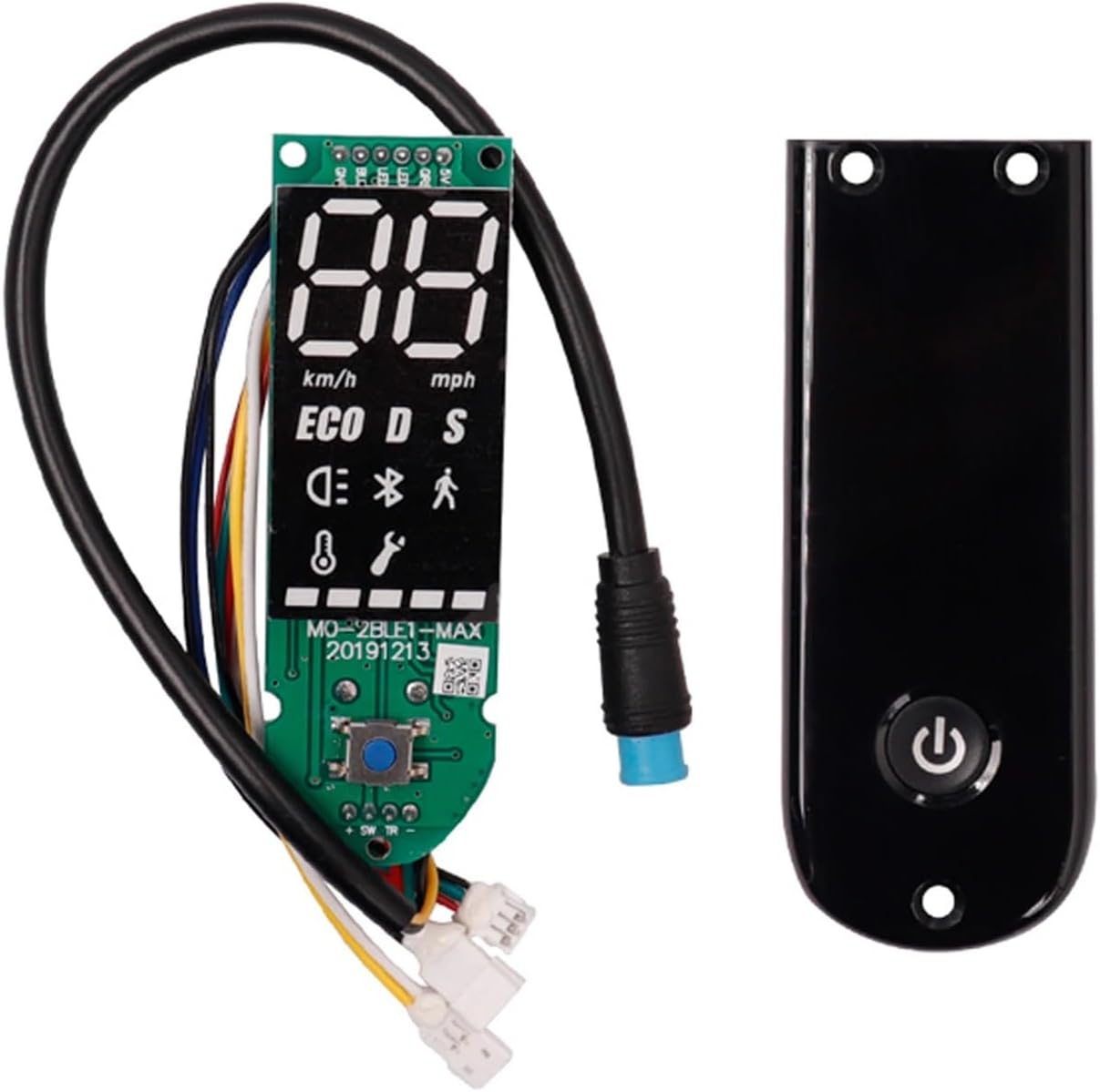 Circuit Board Electric Scooter Dashboard Compatible with Segway Compatible with Ninebot MAX G30 Accessories BT Circuit Board Display with Screen Cover Parts(Dashboard with Cover)