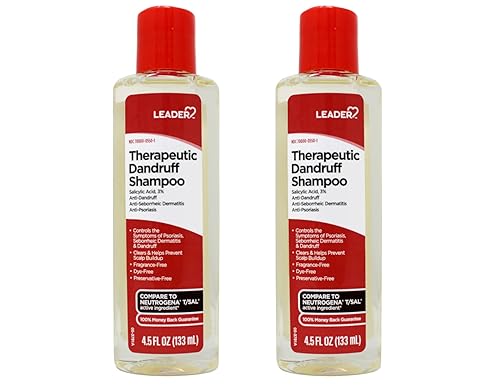 Vista 7 de Leader Champú terapéutico contra la caspa, dematitis antieborreica y antipsoriasis, champú de ácido salicílico de 4.5 fl oz (4.5 fl oz)