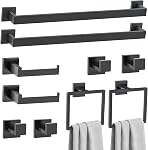 5-Piece Brushed Gold Towel Bar Set Bathroom Hardware Set Upgraded Toilet Paper Holder with Shelf Towel Holder Set for Bathroom Stainless Steel Wall-Mounted Towel Racks Set 23.6in