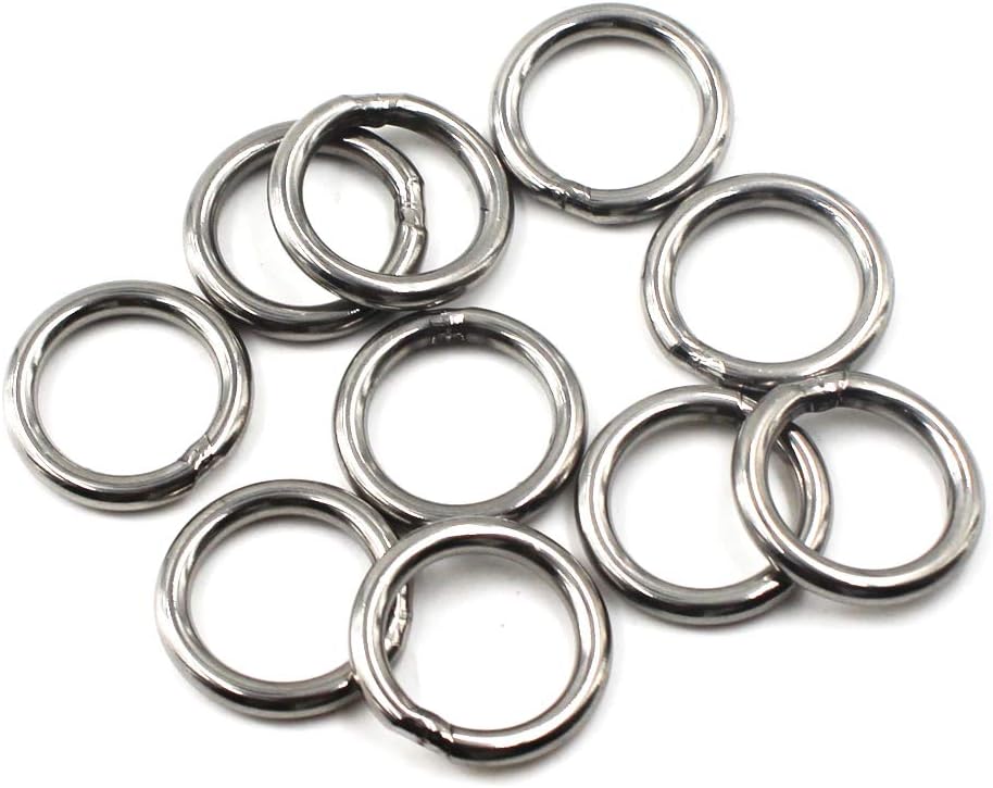 5X60mm 304 Grade Stainless Steel Strapping Welded Round O Rings for Yoga Rings,Dog Chains and Fitness Rings(10PCS) - Image 3