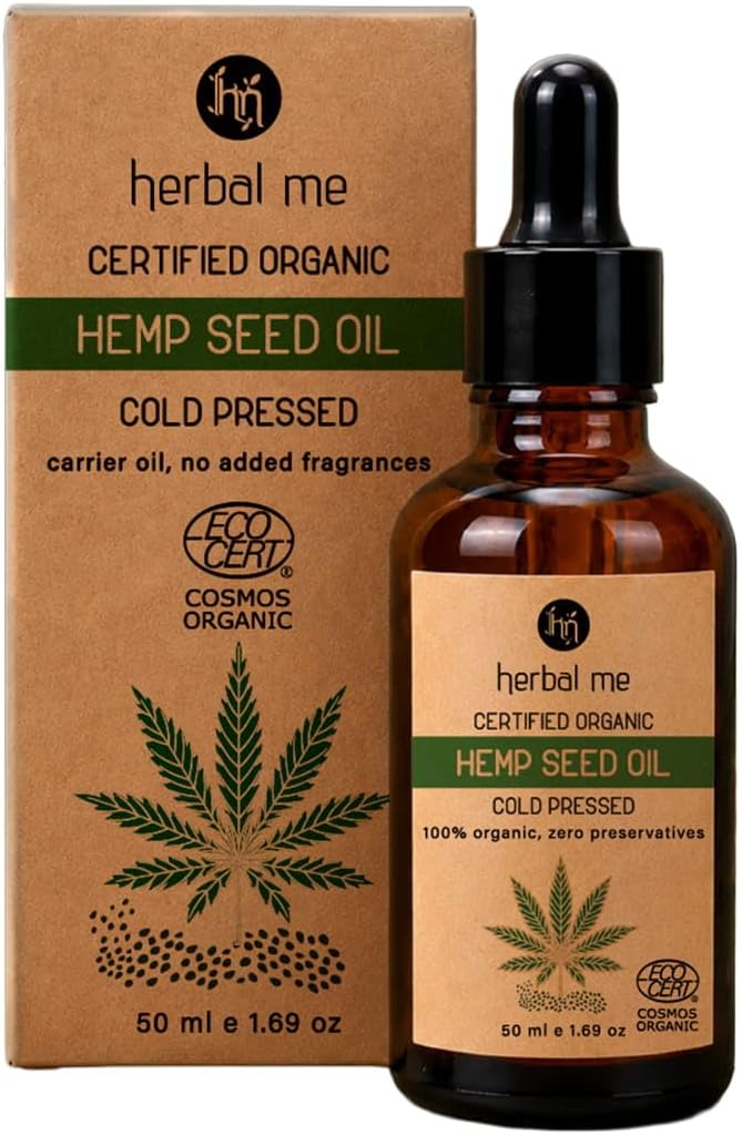 HM Herbal Me Certified Organic Hemp Seed Oil For Face & Hair_50 ml