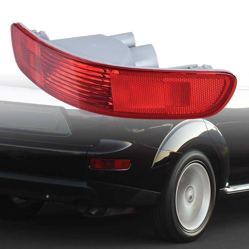 Astra Depot 1PC Right Rear RED Tail Light Bumper Side Marker Reflector Housing Compatible with 2007-2012 Mitsubishi Outlander Peugeot 4007 Citroën C-Crosser