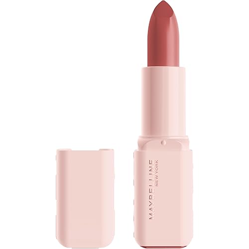 MAYBELLINE Serum Lipstick, Hydrating Lip Makeup with 8HRs of Lip Plumping Moisture with Hyaluronic Acid + Oil Blend, Maybe It's…Soft (Light Terracotta Rose Nude Satin)
