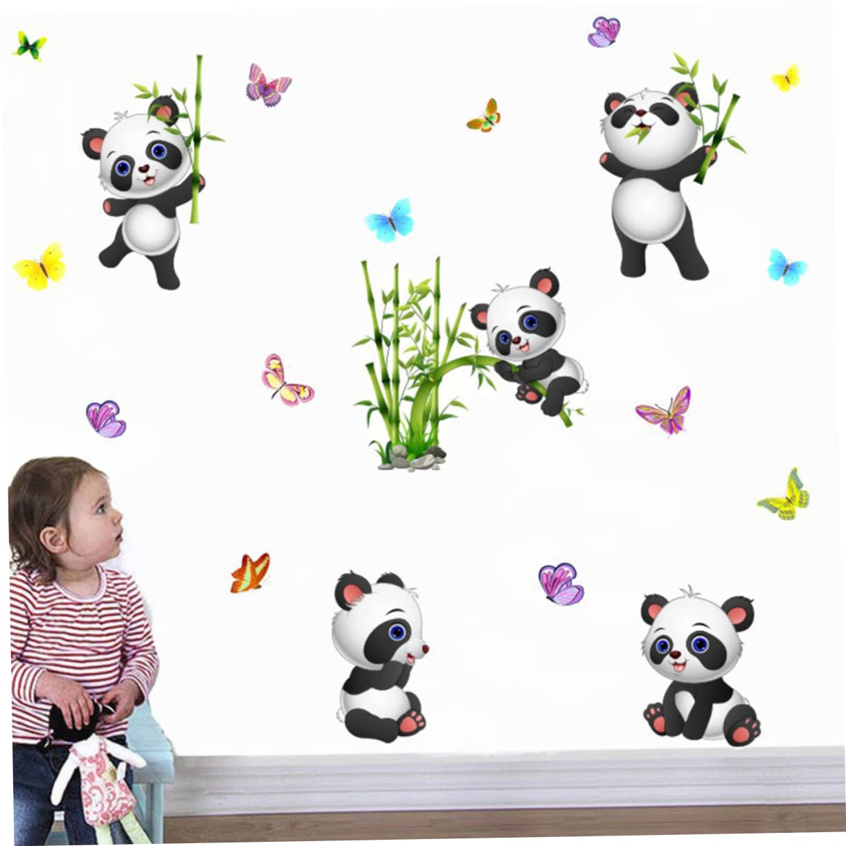 Toyvian 3 Set Di Adesivi Murali Animali Adesivi Murali Panda Graffiti Da Applicare Non Per La Decorazione Della Casa Della Stanza Dei Ragazzi E Delle Ragazze