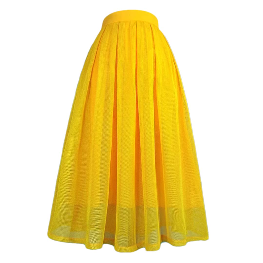 Jupe midi longue trapèze rose taille 48 Hdhdeueh - 6