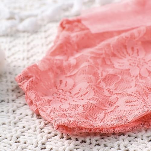 Miniatura 5 de Ylsteed Trajes de fotografía para recién nacidos, accesorios de fotografía de encaje, mameluco de encaje para sesión de fotos de bebé recién nacido,