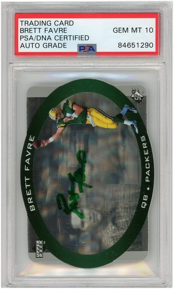 Brett Favre 1995 Upper Deck SPx Autograph Card #17 PSA/DNA 10