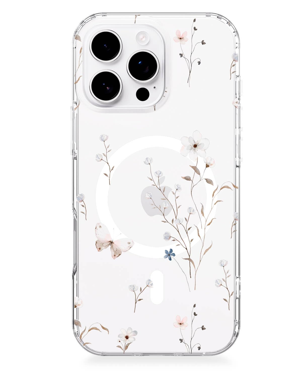Coque antichoc iPhone 16 Pro Max MagSafe fine finie les rayures fleurs - 8