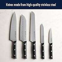 Vista 11 de HENCKELS Dynamic Razor-Sharp - Juego de cuchillos de cocina de 5 piezas, cuchillo de chef, cuchillo de pan, diseño alemán informado por más de 100