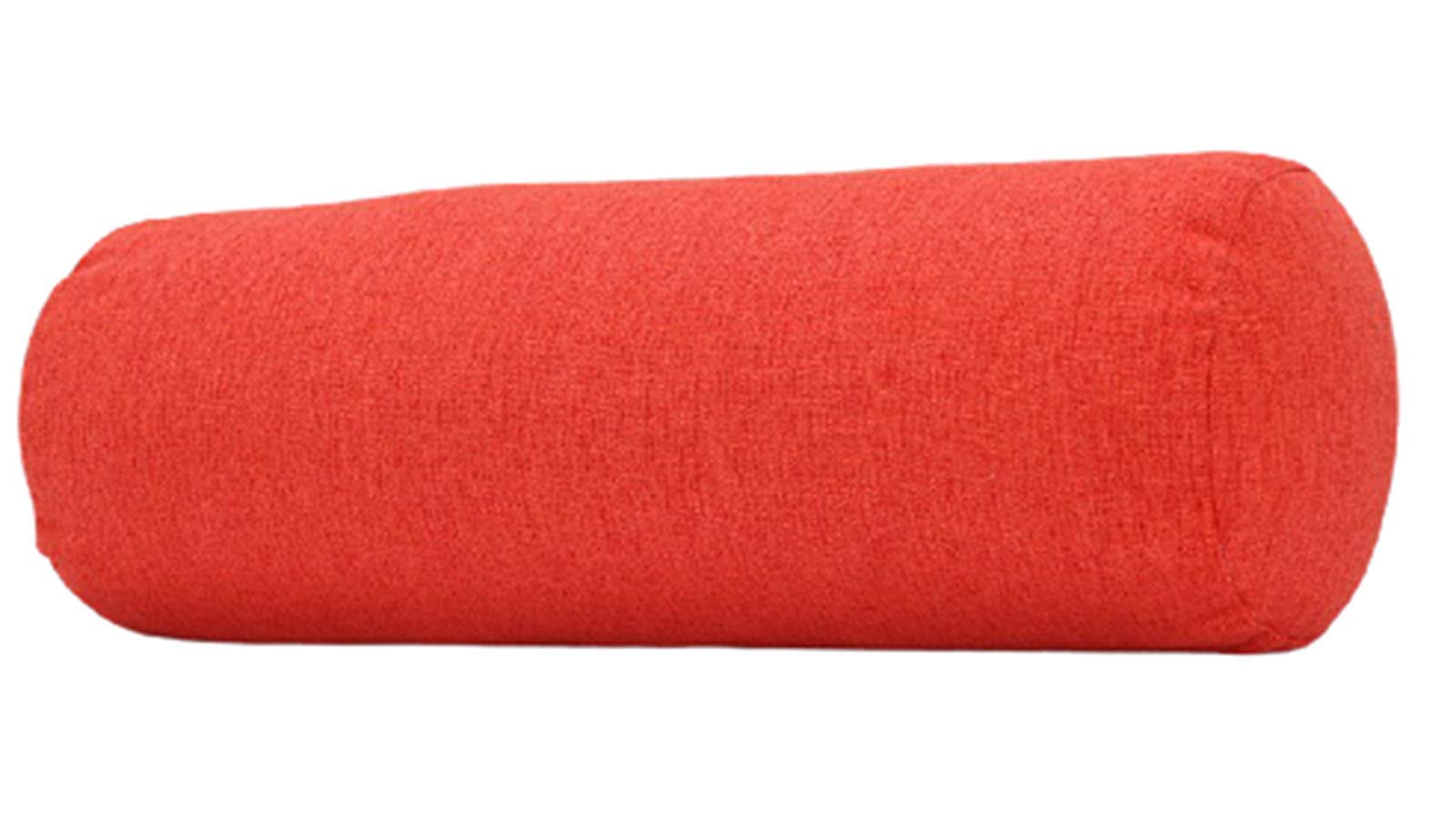 XANAYXWJ Cylindryczna poduszka lędźwiowa do sofy samochodowej i łóżka - zdejmowana poszewka z bawełny i lnu 6,15 * 60 cm