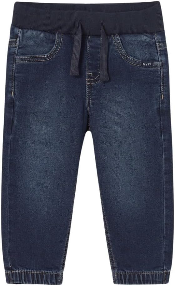 Mayoral Soft Denim Jogger Pants for Baby-Boys Dark