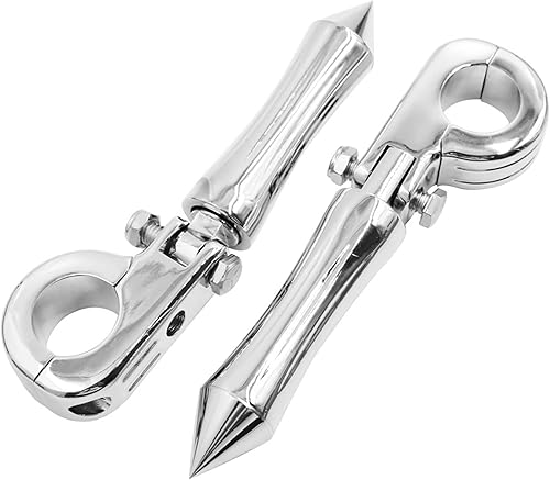 Miniatura 7 de F FIERCE CYCLE 1 par de estribos de aleación de aluminio de 10.35mm para motocicletas Harley Davidson - Montaje masculino para estribos de pie