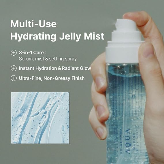Dr.Althea Aqua Marine Jelly Mist | Lightweight, Ultra-Fine Facial Mist Spray | Hydrating Serum with PDRN & Triple Hyaluronic Acid | Vegan Korean Skincare, 3.38 fl.oz