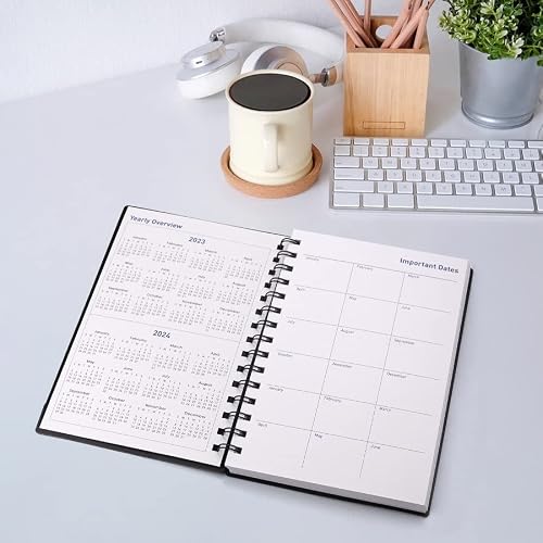 2023-2024 Planner - Academic Weekly & Monthly Planner 2023-2024 With Monthly Tabs, 5.7" X 8.3", July 2023 - Dec. 2024, Flexible Cover, Wirebound Month Label #TOP3