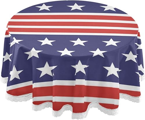 Miniatura 18 de Decoración de mesa para fiesta Gunge negro notas musicales, mantel redondo de poliéster musical retro, mantel redondo de encaje blanco de 60 Notas