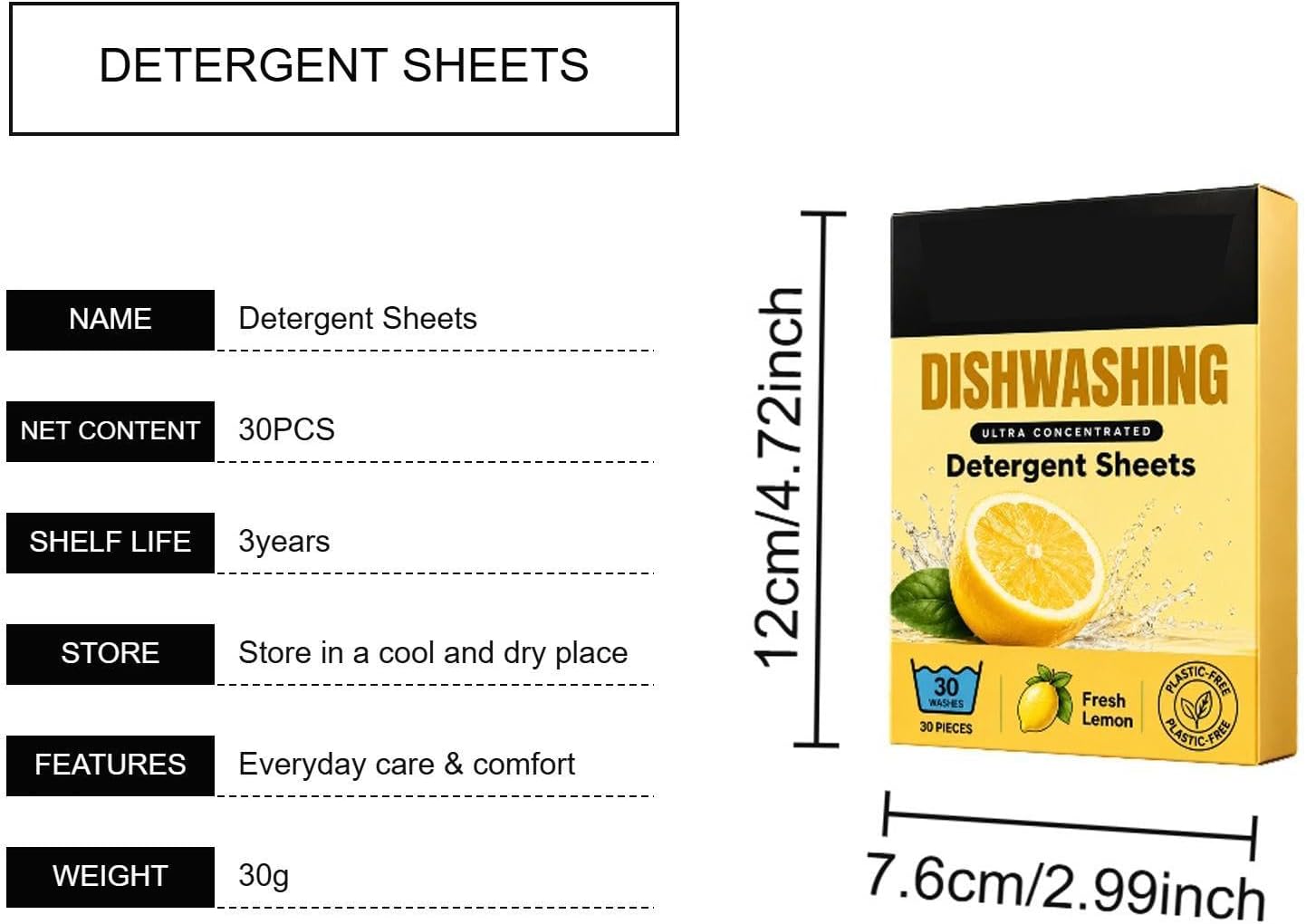 Dishwasher Cleaner - 30 Piece Machine Descaler - Deep Cleaning Tablets image 2
