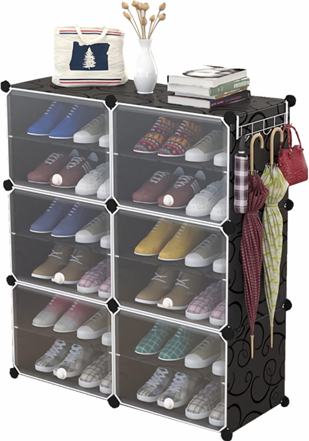 Organizador de Zapateros, Zapateras Modernas Portátiles de 6 Niveles