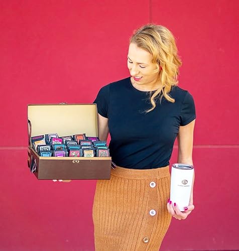 Miniatura 7 de Baúl de café de muestreadores, 20 bolsas de muestra (1.75 onzas), tostado ligero y medio, regalo de café gourmet