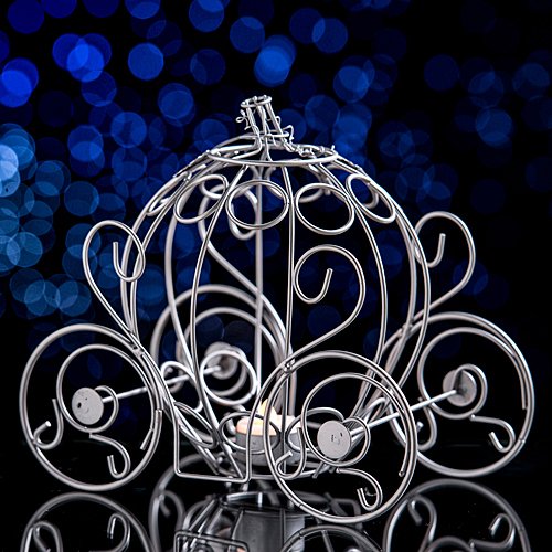 IJB Silver Princess Fairytale Carriage Centerpiece Party Supplies Decorations
