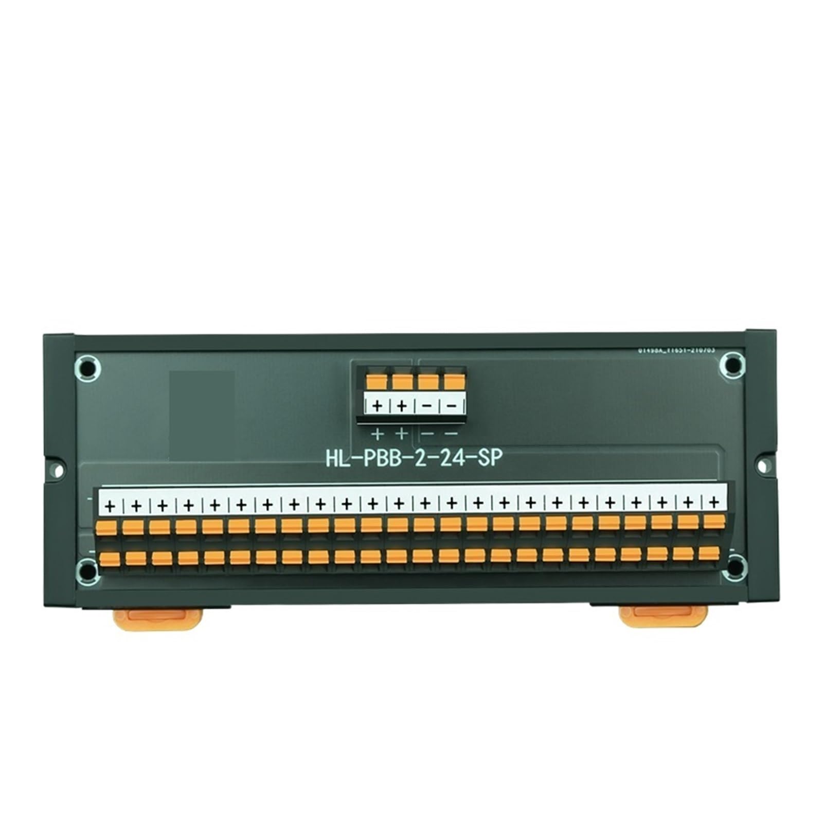 Morsettiera rapida for modulo di distribuzione dell'alimentazione con posizione scheda splitter a 2 vie for montaggio su guida DIN | HL-PBB-2-24-SP