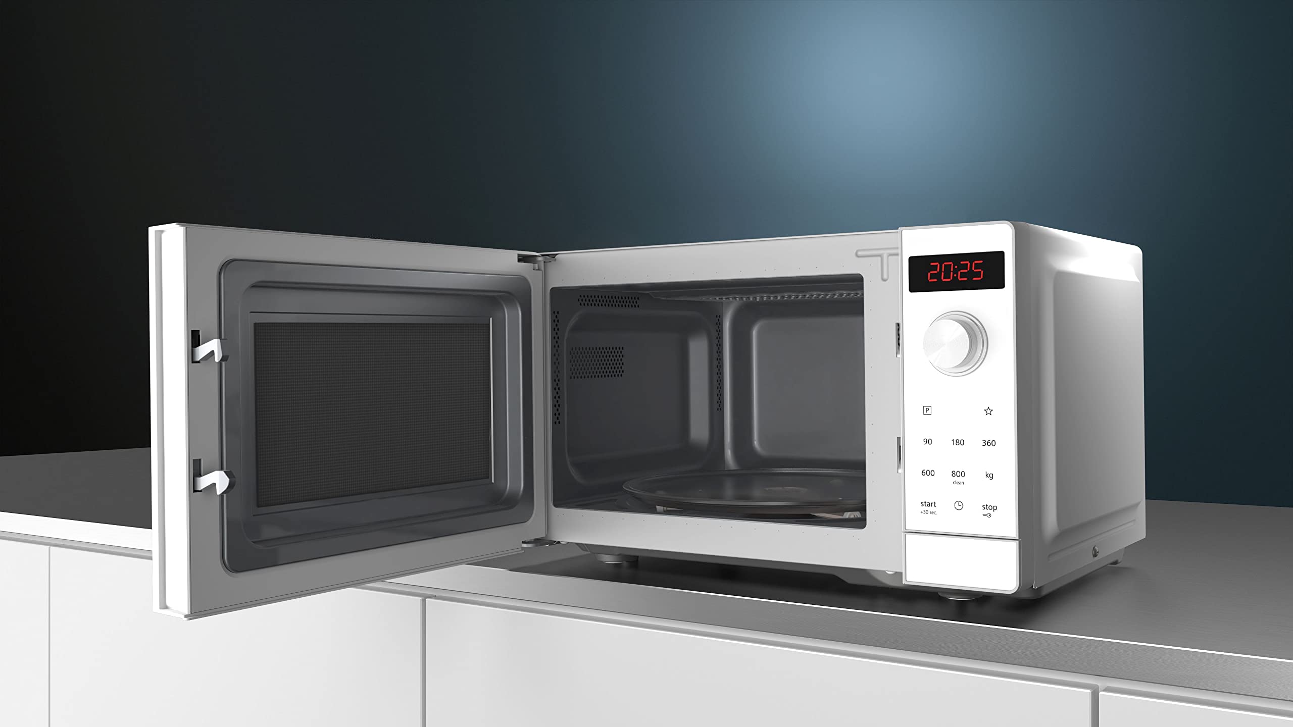 Siemens iQ700 FF023LMW0 forno a microonde Bianco Solo microonde Superficie piana 20 L 800 W (Siemens iQ300 FF023LMW0 - mikrob�lgeov)