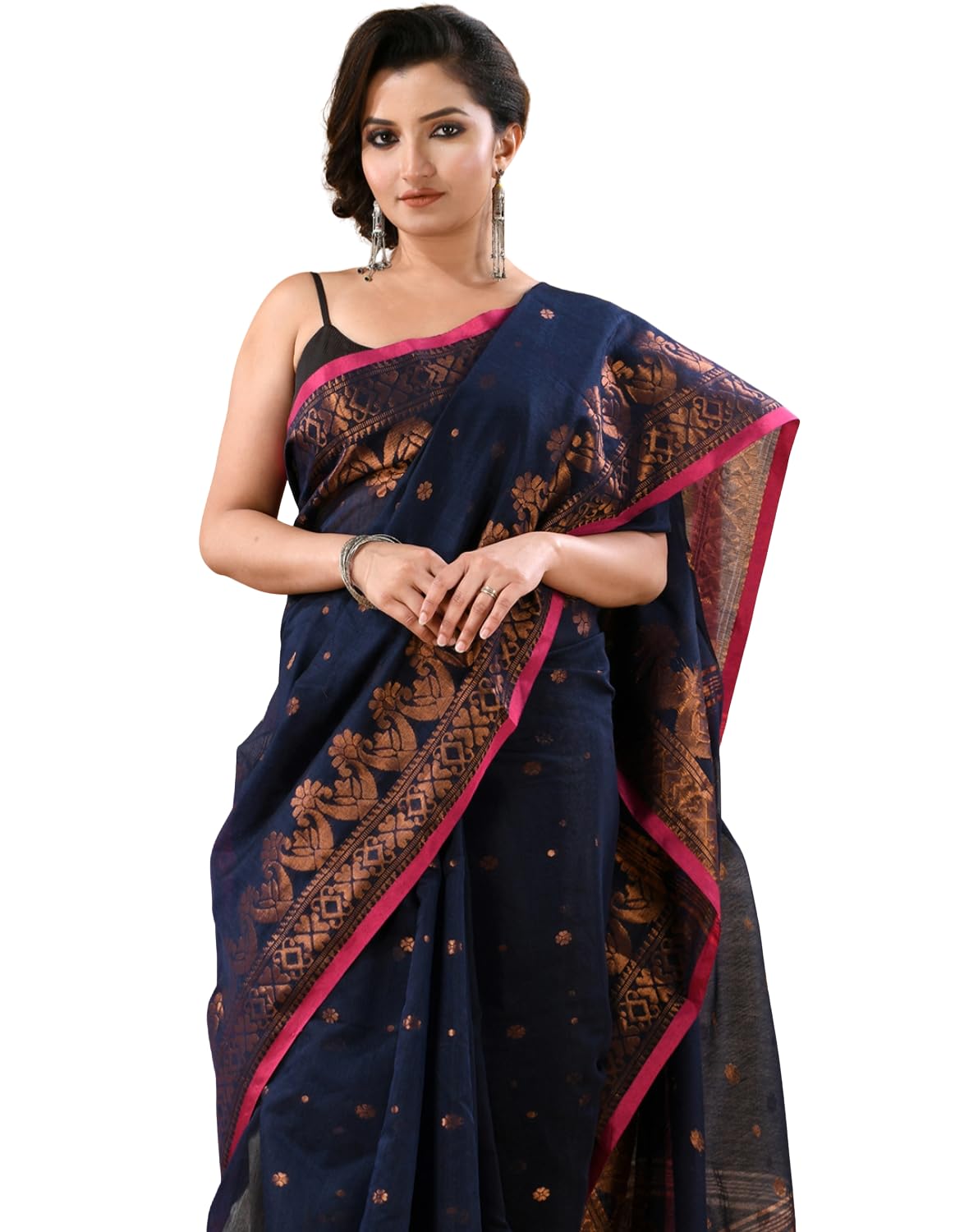dB DESH BIDESH Women cotton silk tant handloom saree mysore party, wear sarees latest, design wedding, kanjivaram georgett...