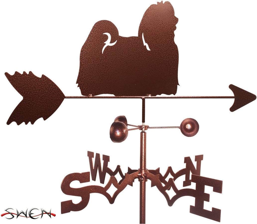 Hand Made Maltese Dog Garden Stake Weathervane ~New~