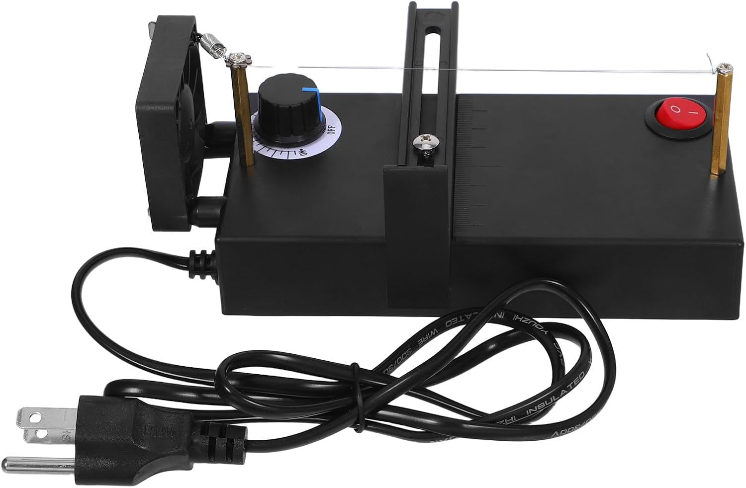 STOBAZA Hot Power Adjustable with Temperature Ribbon Cutter Machine Built-in Fan, Electric Thermal Cutting Tool Nylon 60w Holiday and Rope Band Craft Use Presents