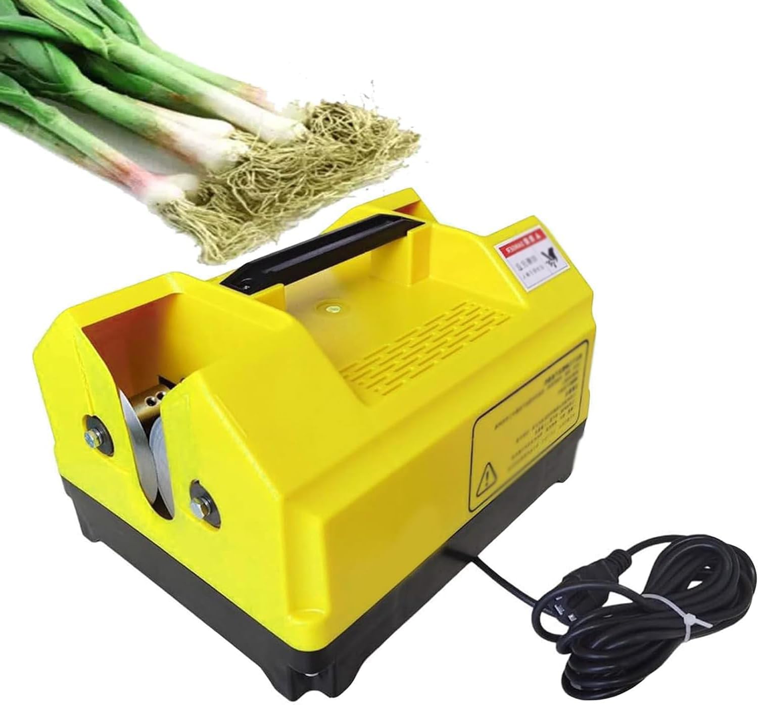 Coupe-racine d'ail électrique à double tête pour tiges de jardin