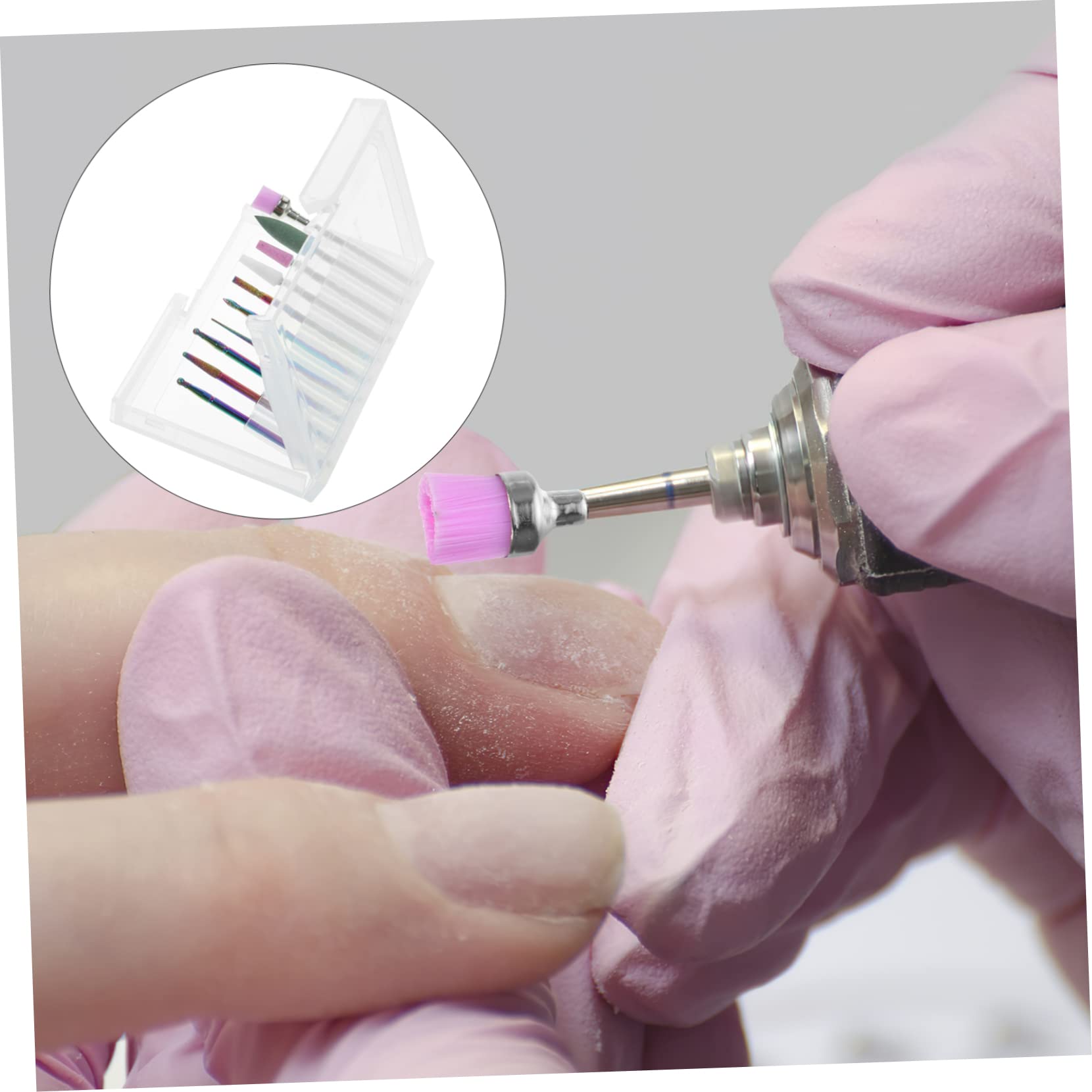 minkissy 50stücke Teiliges Nagelbohrer-aufsätze Für Gel-nägel Professionelle Fräser Für Nagelhaut Und Nagellackentfernung Kompatibel Mit Gängigen Elektrischen Nagelbohrern Langlebig