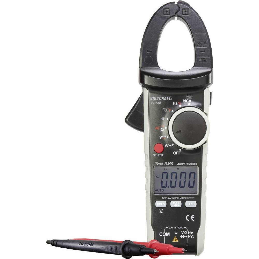 Voltcraft VC585 Stromzange kalibriert (ISO) digital CAT III 600V Anzeige (Counts): 4000