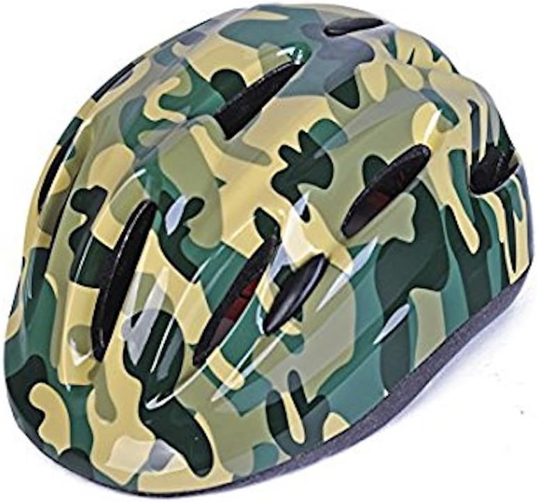 Camouflage Multi-spot Kids Safety Protective Skateboard Bike Skating Helmet Comfortable Adjustable Toddler Teens Youth Girls Boys Cycling Rollerblading Scooters 3-5 5-8 Years