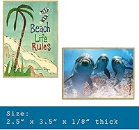 Vista 1 de SJT ENTERPRISES, INC. A Spoiled Rotten Border Collie Lives Here! – Imán de madera para perro de cocina para nevera – Jarra de artista Tomoyo