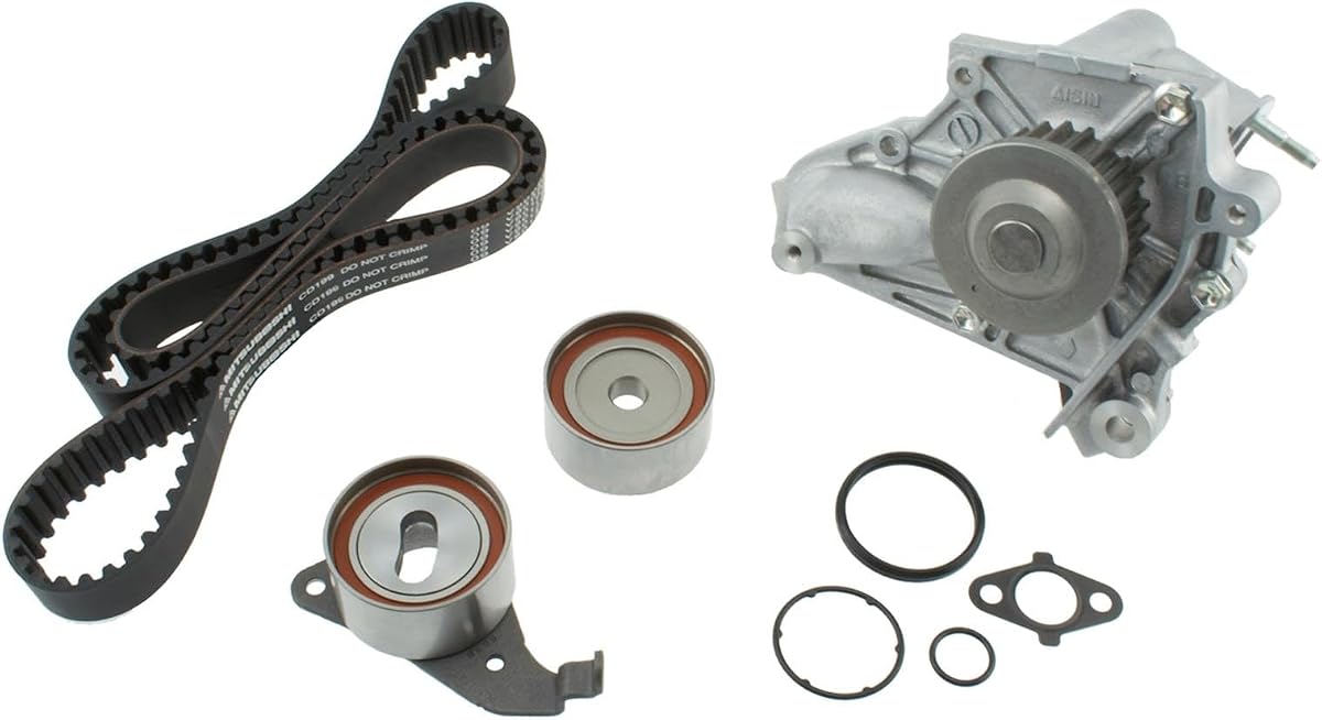 GENUINE TKT-002 Engine Timing Belt Kit with Water Pump - Compatible with Select Toyota Camry, Celica, RAV4, Solara