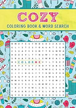 Paperback Cozy Coloring Book & Word Search Book