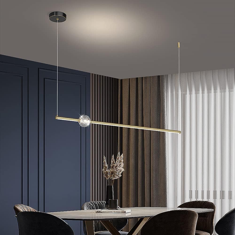 Lampadario di Lusso Lampadario Moderno Lampadario a Sospensione in Cristallo Lampada a Sospensione a LED dimmerabile per casa Lampada a Sospensione nordica Tavolo da Pranzo Soggiorno Lampada