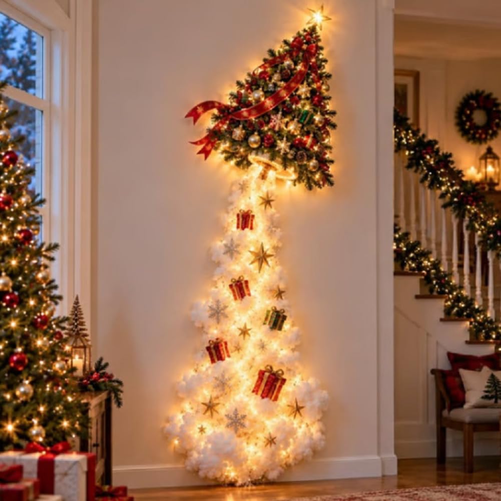 LED Christmas Lights Magic Wall Decor, Magical Winter Living Room Decor, G