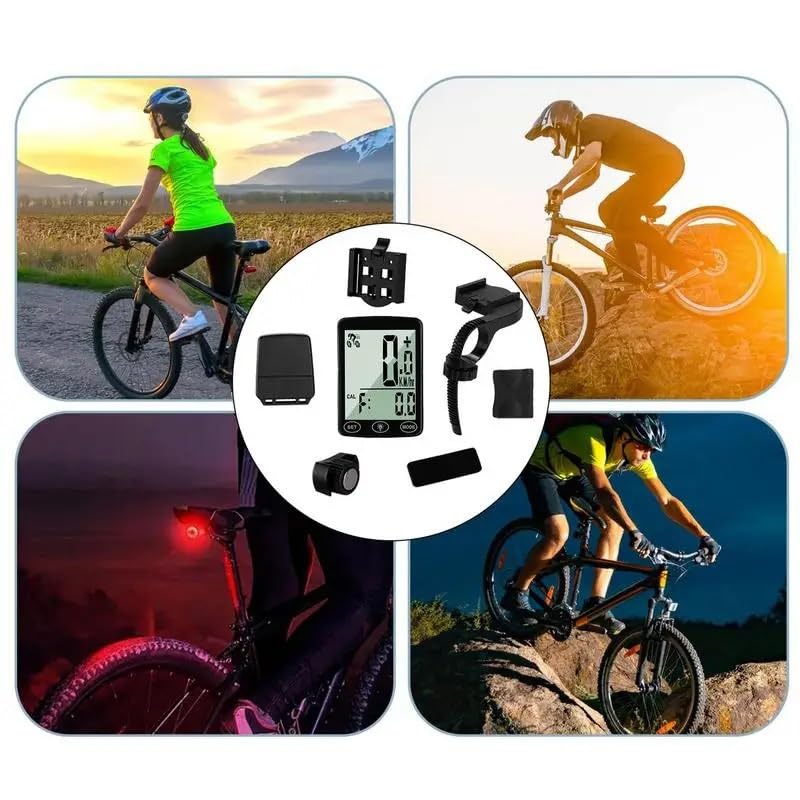 Contachilometri Bici Tachimetro Impermeabile Wireless for Computer da Bicicletta for Bicicletta Ciclocomputer