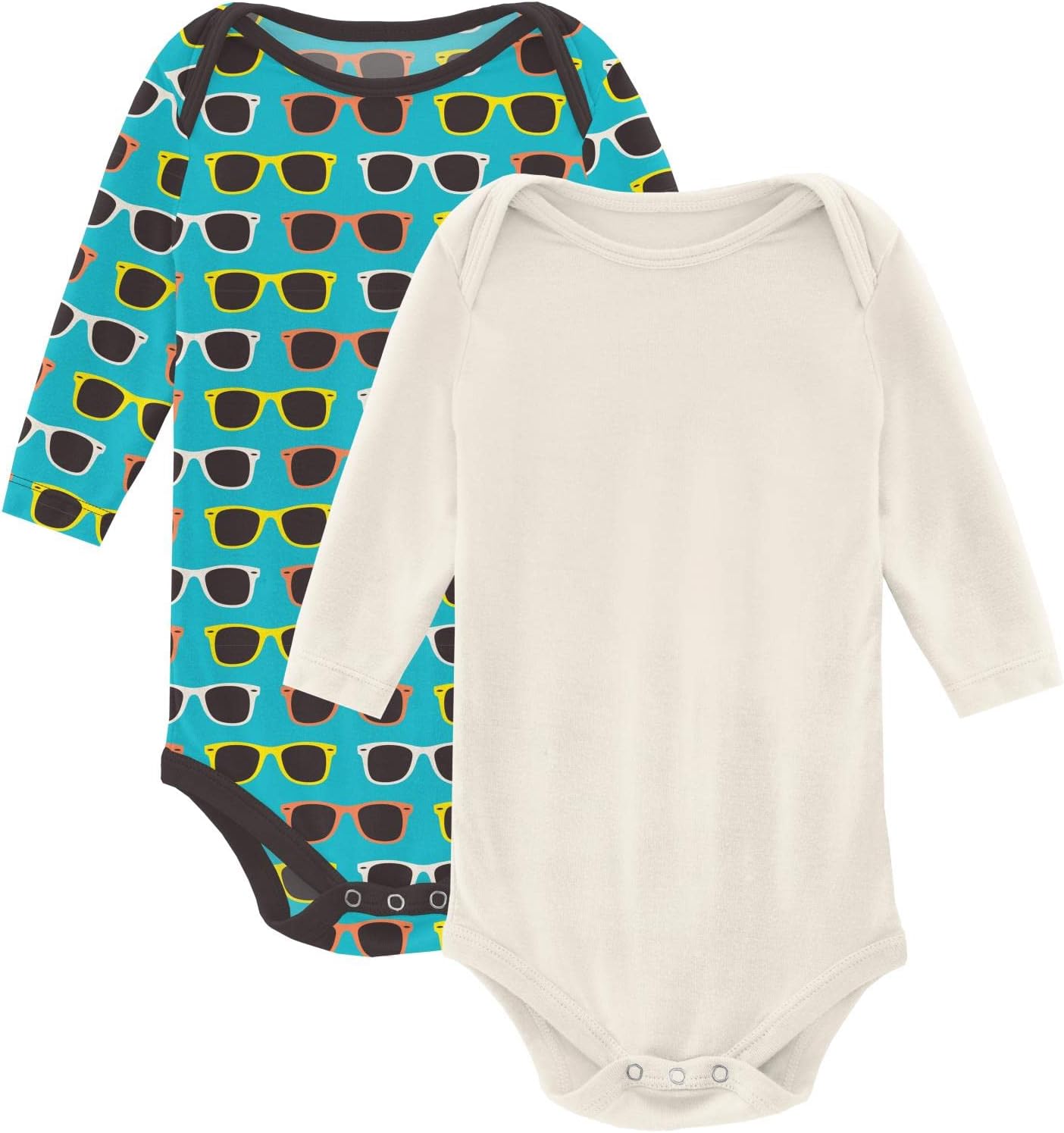 KicKee Short and Long Sleeve Print One-Piece, Super Soft Baby Clothes, Boys and Girls Bodysuit