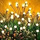 VIPNAJI Firefly Solar Gartenleuchten, 4 Stück 10 Led Glühwürmchen Solarleuchten, Solarlampen Garten IP65 Wasserdicht, 2 Leuchtenden Modi, Solarlampen für Außen Garten, für Fußweg Yard Walkway Decor