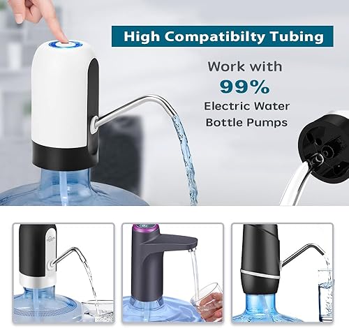 Miniatura 2 de Manguera de tubo de silicona de grado alimenticio de repuesto para bomba de botella de agua de 5 galones, alta compatibilidad para la mayoría de