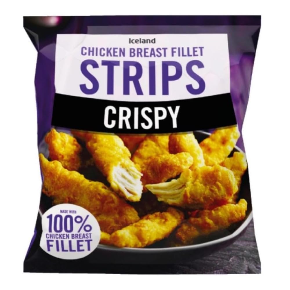 Iceland Crispy Chicken Breast Fillet Strips, 500g (Frozen)