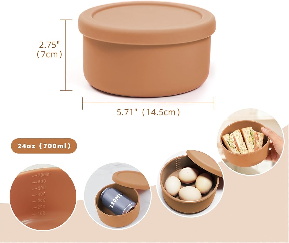 Stasher Reusable Silicone Bowl view 3