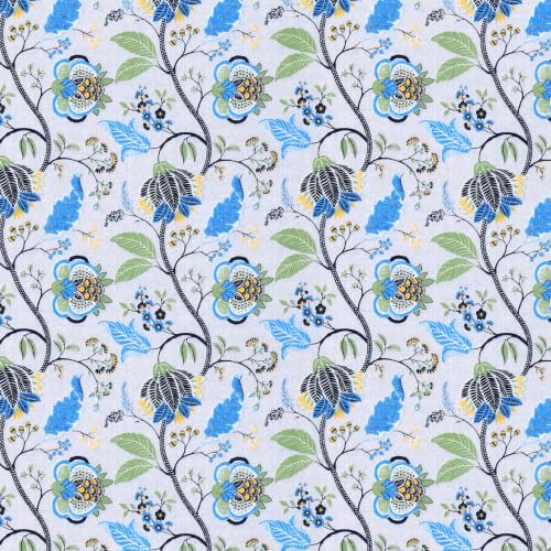 Image of Home Ecstasy 100% Cotton Mulmul Reversible Dohar for Single Bed 210 GSM (56 x 88 inches), Blue