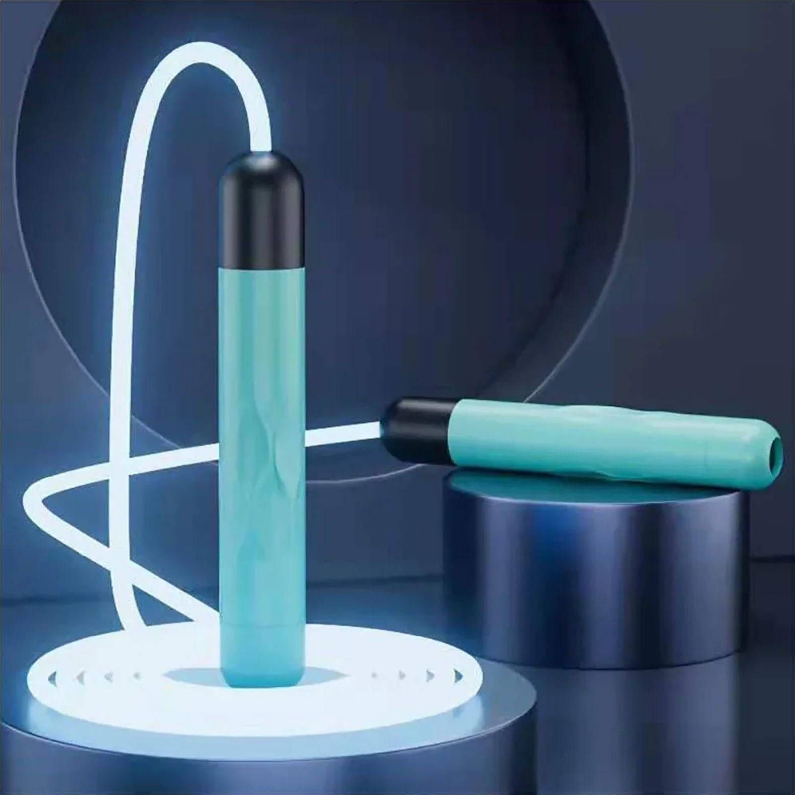 LED Night Glow Jump Ropes Incandescente Corda per Saltare per Adulti Regolabile Portatile Formazione Sport Attrezzature Fitness