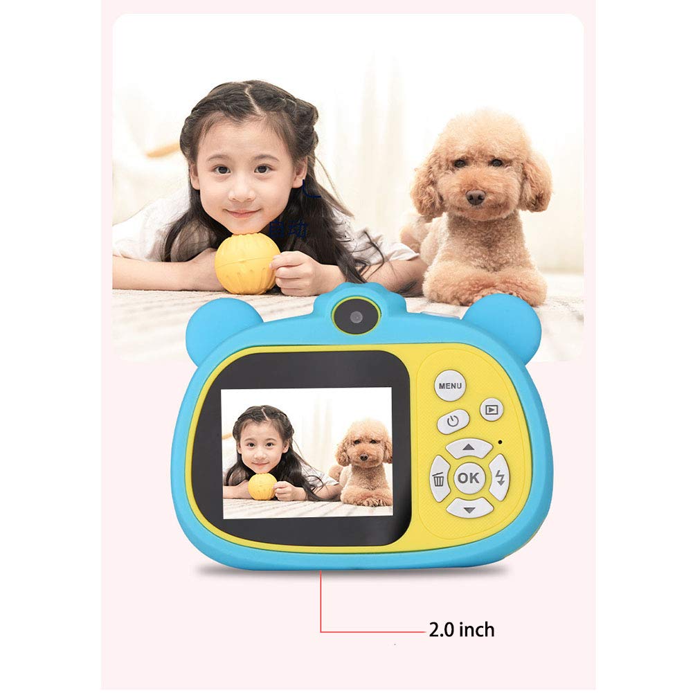 HUYA Macchina Fotografica Portatile Del Giocattolo Di Sport Del Mini Giocattolo Del Video HD Della Macchina Fotografica Digitale Del Maiale Dei Bambini (Yellow)
