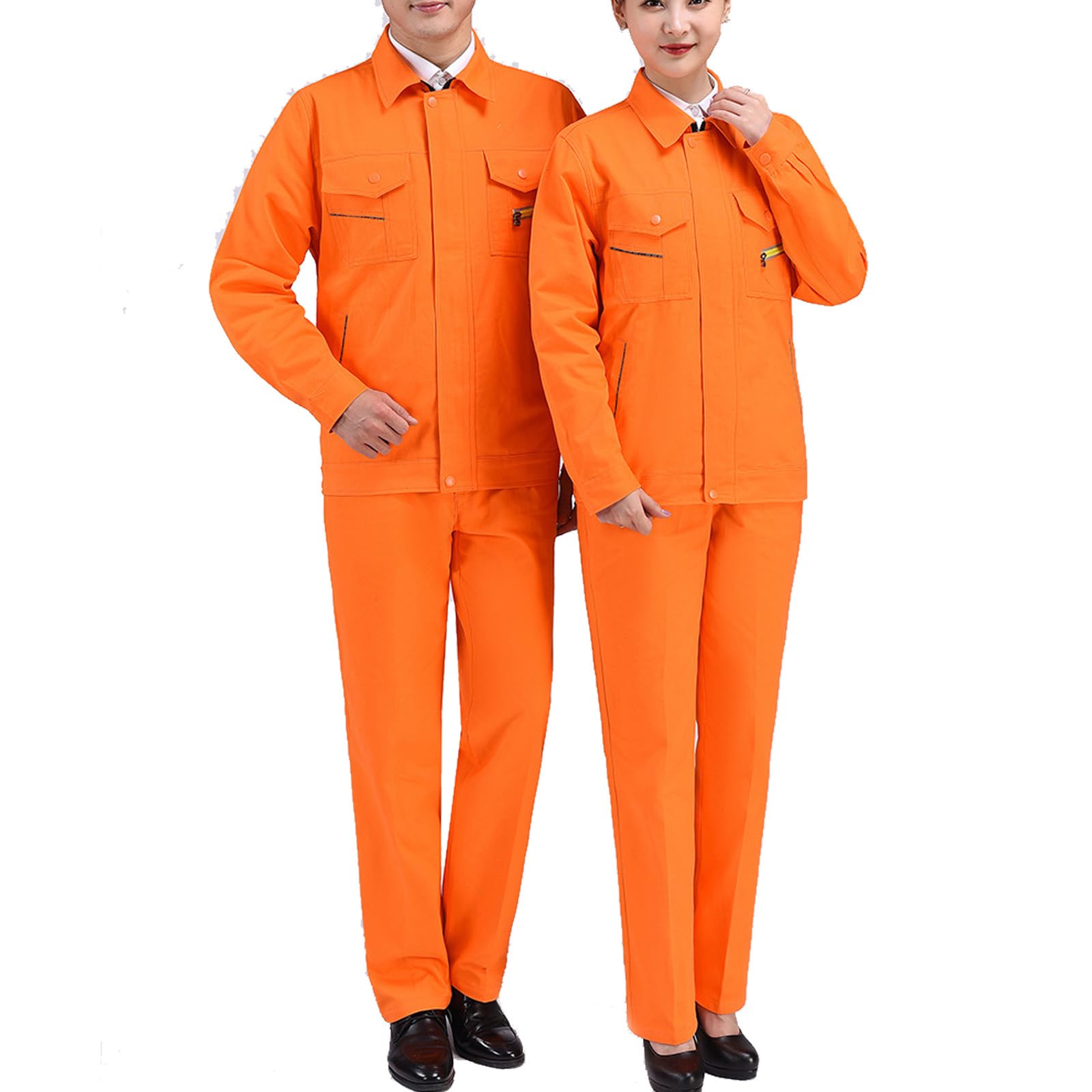 Zip Front Coverall Travail Salopette Pour Hommes Femmes Workwear Veste Et Pantalon Costume Vêtements De Travail