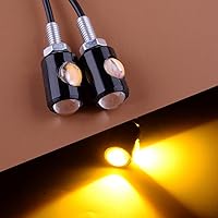 Vista 2 de 2 unids 12 V mini perno LED motocicleta intermitente indicador intermitente matrícula luces universales