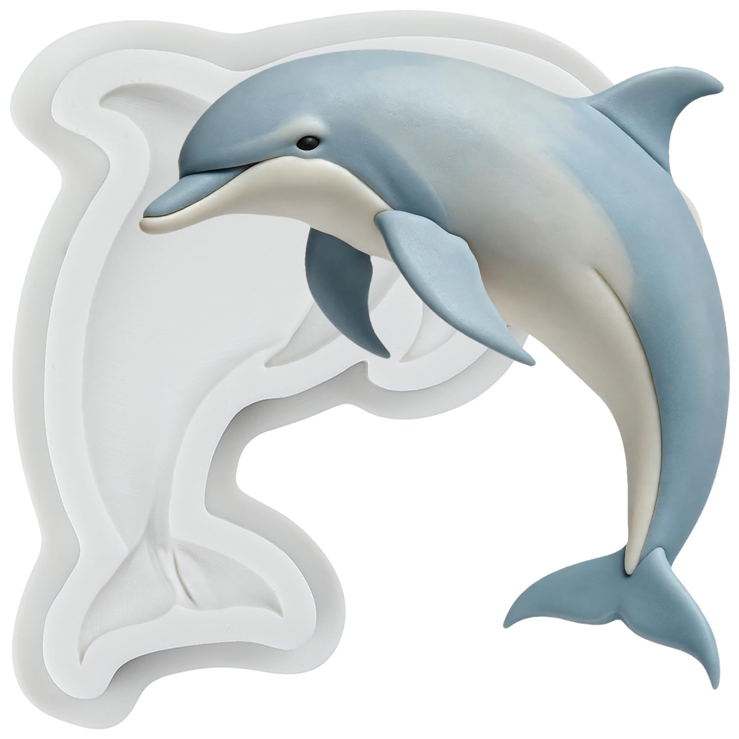 MINFEIDMS Dolphin Silicone Fondant Mould Dolphin Candy Chocolate Moulds